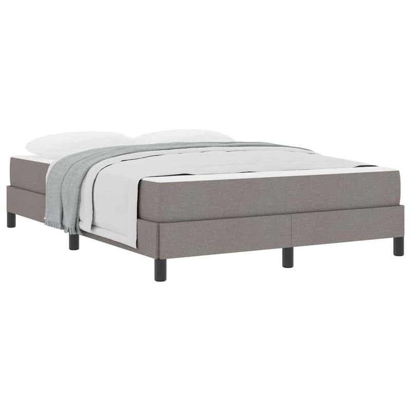 Casa si Gradina - Mobilier - Paturi si accesorii - Paturi - Pat cu arcuri Altele Gri taupe 160 x 200 cm tesatura - Infinity.ro