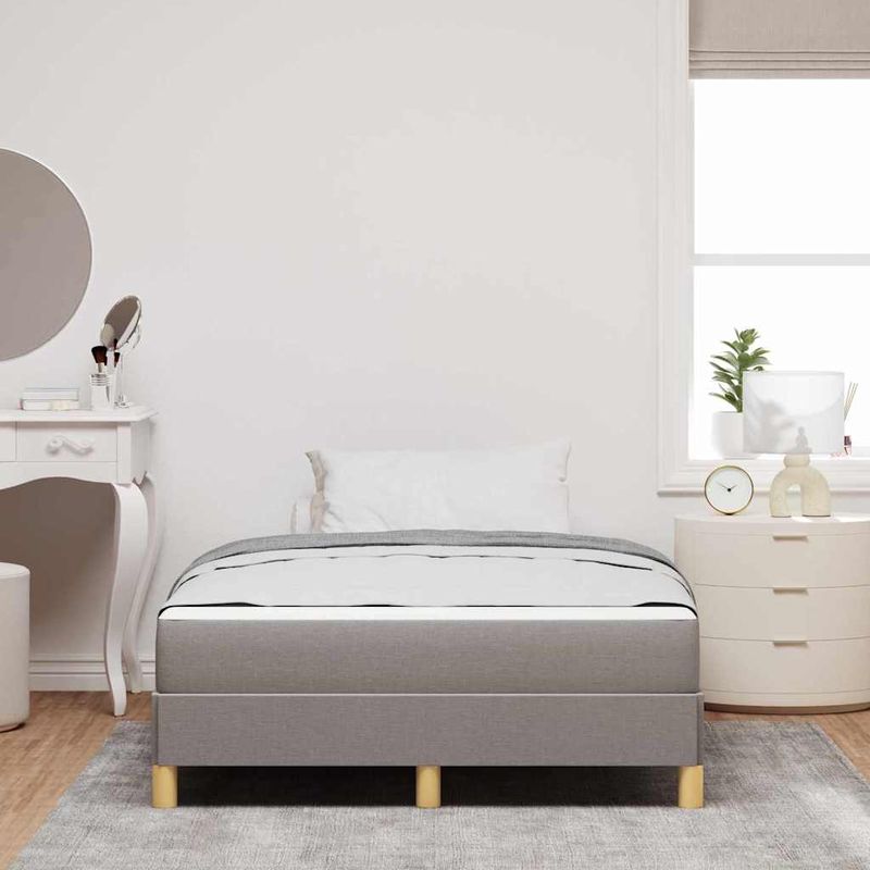 Casa si Gradina - Mobilier - Paturi si accesorii - Paturi - Pat cu arcuri Taupe, Maro 120 x 190 cm - Infinity.ro