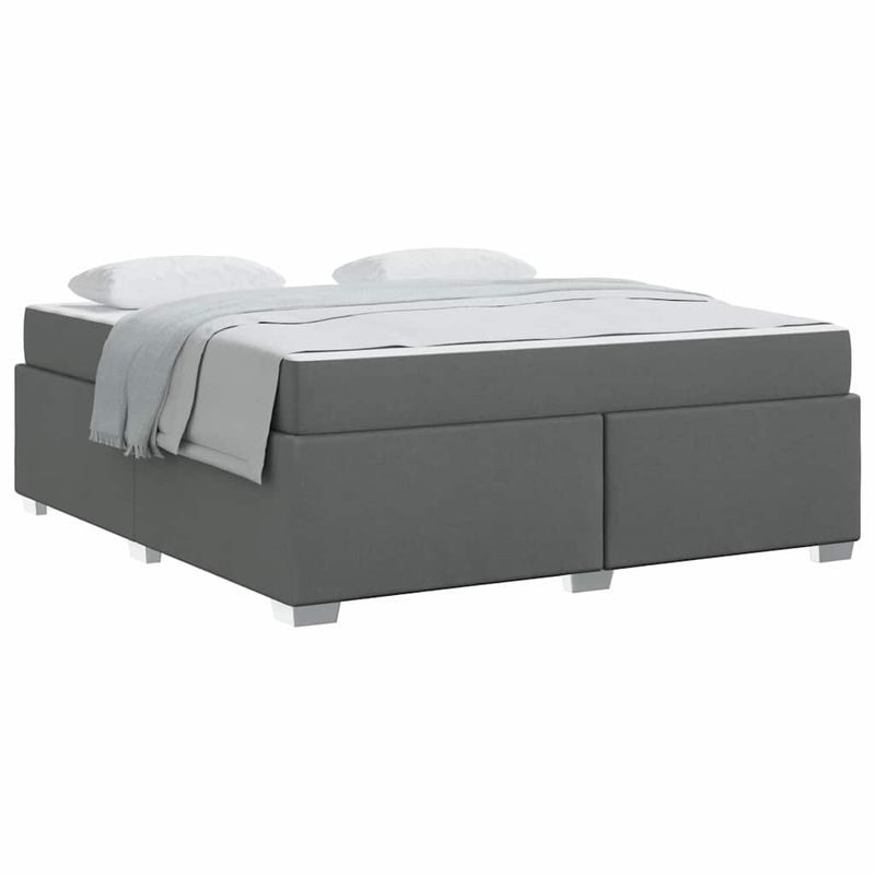 Casa si Gradina - Mobilier - Paturi si accesorii - Paturi - Cadru de pat Altele Gri inchis 180 x 200 cm tesatura - Infinity.ro