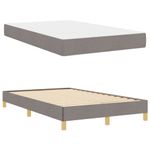 Casa si Gradina - Mobilier - Paturi si accesorii - Paturi - Pat cu arcuri Taupe, Maro 120 x 190 cm - Infinity.ro