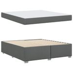 Casa si Gradina - Mobilier - Paturi si accesorii - Paturi - Cadru de pat Altele Gri inchis 180 x 200 cm tesatura - Infinity.ro