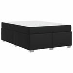 Casa si Gradina - Mobilier - Paturi si accesorii - Paturi - Cadru de pat Altele Negru 160 x 200 cm Piele artificiala - Infinity.ro
