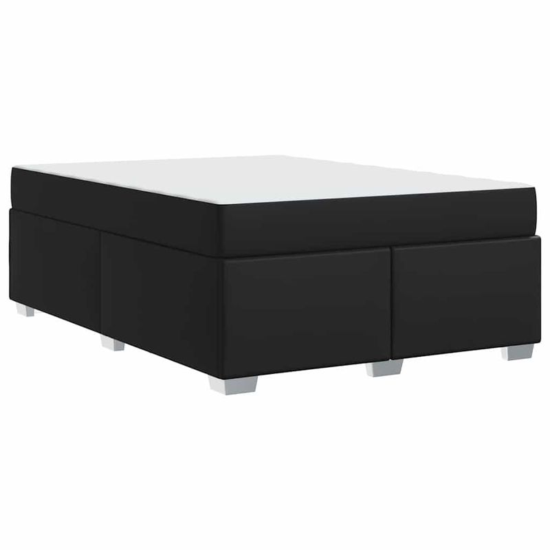Casa si Gradina - Mobilier - Paturi si accesorii - Paturi - Cadru de pat Altele Negru 160 x 200 cm Piele artificiala - Infinity.ro