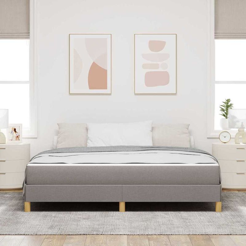 Casa si Gradina - Mobilier - Paturi si accesorii - Paturi - Pat cu arcuri Taupe, Maro 180 x 200 cm - Infinity.ro