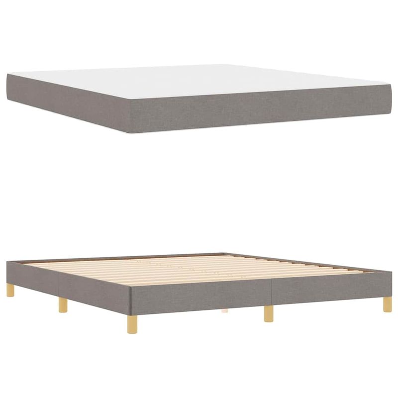 Casa si Gradina - Mobilier - Paturi si accesorii - Paturi - Pat cu arcuri Taupe, Maro 180 x 200 cm - Infinity.ro