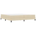 Casa si Gradina - Mobilier - Paturi si accesorii - Paturi - Pat cu arcuri Altele Crem 200 x 200 cm tesatura - Infinity.ro
