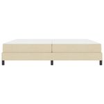 Casa si Gradina - Mobilier - Paturi si accesorii - Paturi - Pat cu arcuri Altele Crem 200 x 200 cm tesatura - Infinity.ro