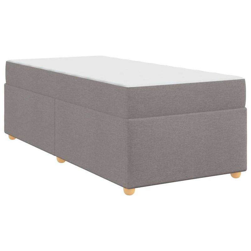 Casa si Gradina - Mobilier - Paturi si accesorii - Paturi - Cadru de pat cu saltea Altele Gri taupe 90 x 200 cm tesatura - Infinity.ro