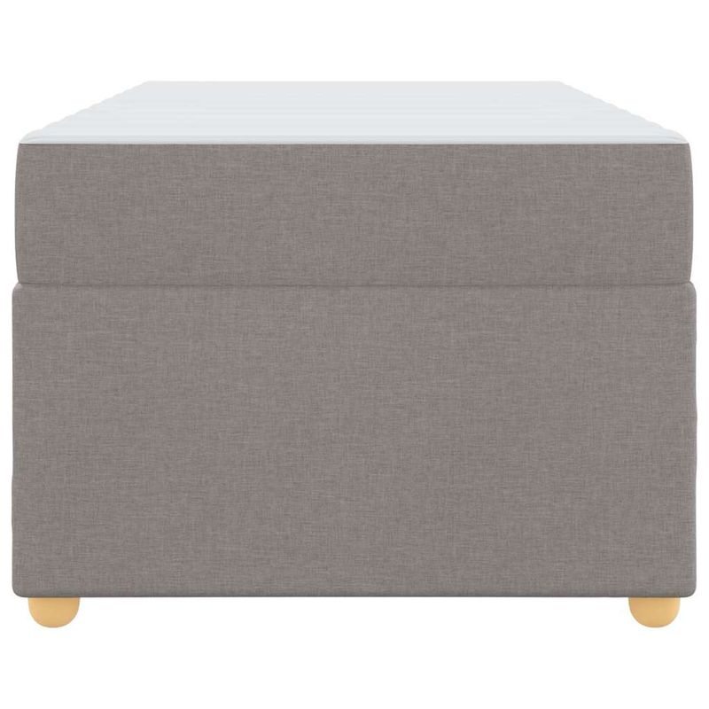 Casa si Gradina - Mobilier - Paturi si accesorii - Paturi - Cadru de pat cu saltea Altele Gri taupe 90 x 200 cm tesatura - Infinity.ro