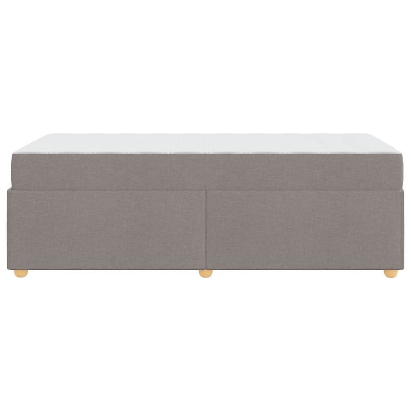 Casa si Gradina - Mobilier - Paturi si accesorii - Paturi - Cadru de pat cu saltea Altele Gri taupe 90 x 200 cm tesatura - Infinity.ro