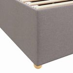 Casa si Gradina - Mobilier - Paturi si accesorii - Paturi - Cadru de pat cu saltea Altele Gri taupe 90 x 200 cm tesatura - Infinity.ro