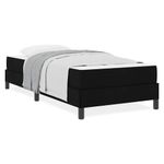 Casa si Gradina - Mobilier - Paturi si accesorii - Paturi - Pat cu arcuri Altele Negru 80 x 200 cm tesatura - Infinity.ro