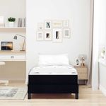 Casa si Gradina - Mobilier - Paturi si accesorii - Paturi - Pat cu arcuri Altele Negru 80 x 200 cm tesatura - Infinity.ro