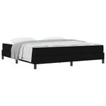 Casa si Gradina - Mobilier - Paturi si accesorii - Paturi - Pat cu arcuri Altele Negru 180 x 200 cm tesatura - Infinity.ro