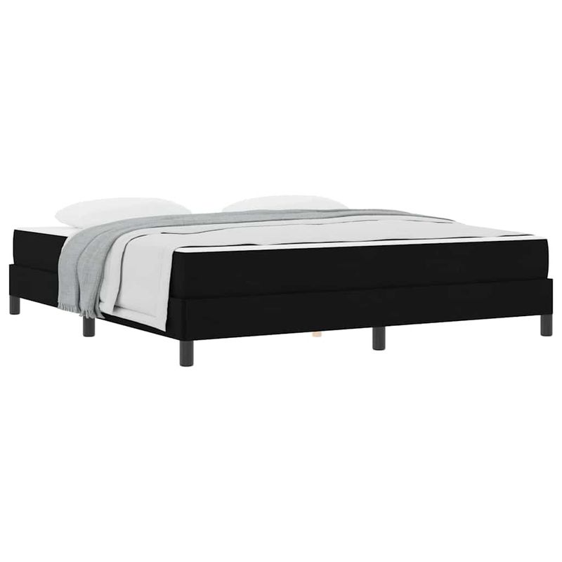 Casa si Gradina - Mobilier - Paturi si accesorii - Paturi - Pat cu arcuri Altele Negru 180 x 200 cm tesatura - Infinity.ro