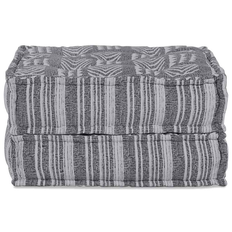 Casa si Gradina - Gradina si terasa - Mobilier exterior - Canapele si fotolii gradina - Fotoliu puf modular, gri, 70x70x36 cm, textil - Infinity.ro