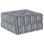 Casa si Gradina - Gradina si terasa - Mobilier exterior - Canapele si fotolii gradina - Fotoliu puf modular, gri, 70x70x36 cm, textil - Infinity.ro
