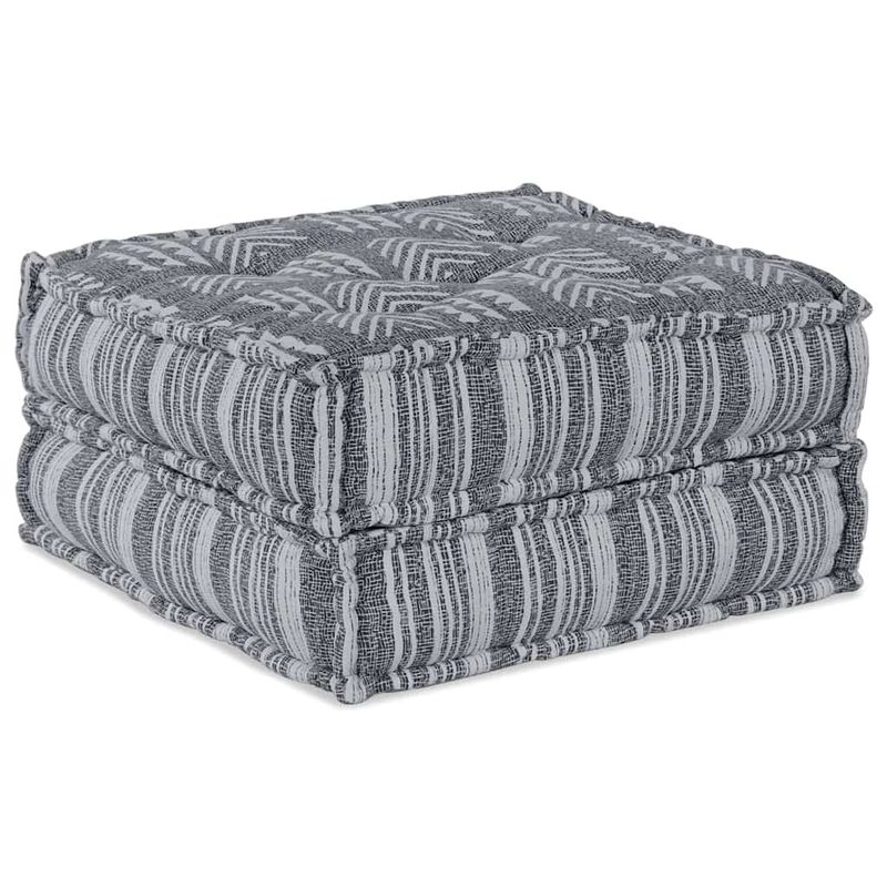 Casa si Gradina - Gradina si terasa - Mobilier exterior - Canapele si fotolii gradina - Fotoliu puf modular, gri, 70x70x36 cm, textil - Infinity.ro