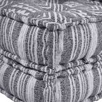 Casa si Gradina - Gradina si terasa - Mobilier exterior - Canapele si fotolii gradina - Fotoliu puf modular, gri, 70x70x36 cm, textil - Infinity.ro