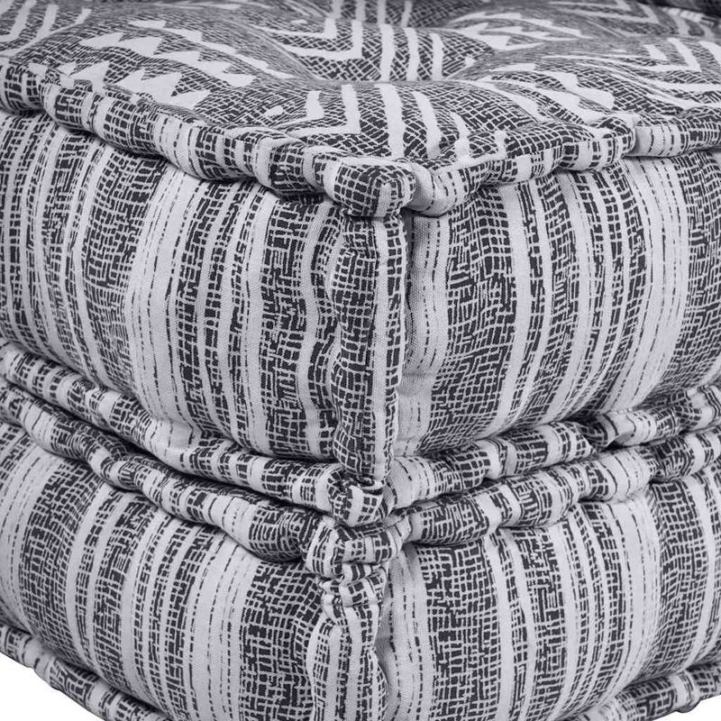 Casa si Gradina - Gradina si terasa - Mobilier exterior - Canapele si fotolii gradina - Fotoliu puf modular, gri, 70x70x36 cm, textil - Infinity.ro