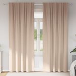 Casa si Gradina - Textile si covoare - Perdele si draperii - Perdele - Perdele cu perdele 2 pcs Gri taupe 260 x 140 cm Poliester - Infinity.ro
