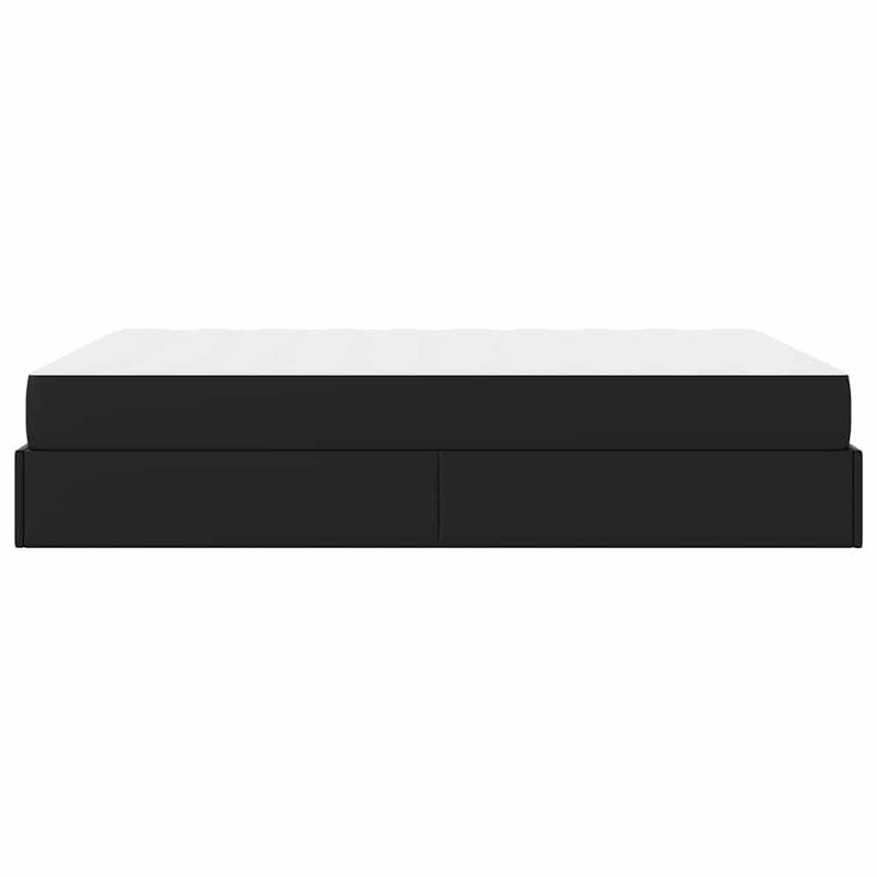 Casa si Gradina - Mobilier - Paturi si accesorii - Paturi - Cadru de pat cu saltea Negru 140 x 200 cm Piele artificiala - Infinity.ro