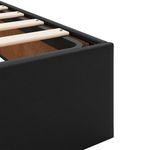 Casa si Gradina - Mobilier - Paturi si accesorii - Paturi - Cadru de pat cu saltea Negru 140 x 200 cm Piele artificiala - Infinity.ro
