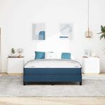 Casa si Gradina - Mobilier - Paturi si accesorii - Paturi - Pat cu arcuri Altele albastru 160 x 200 cm tesatura - Infinity.ro
