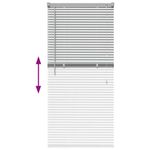 Casa si Gradina - Textile si covoare - Rulouri si jaluzele - Jaluzea pentru Fereastra Argintiu 60 x 130 cm Aluminiu - Infinity.ro