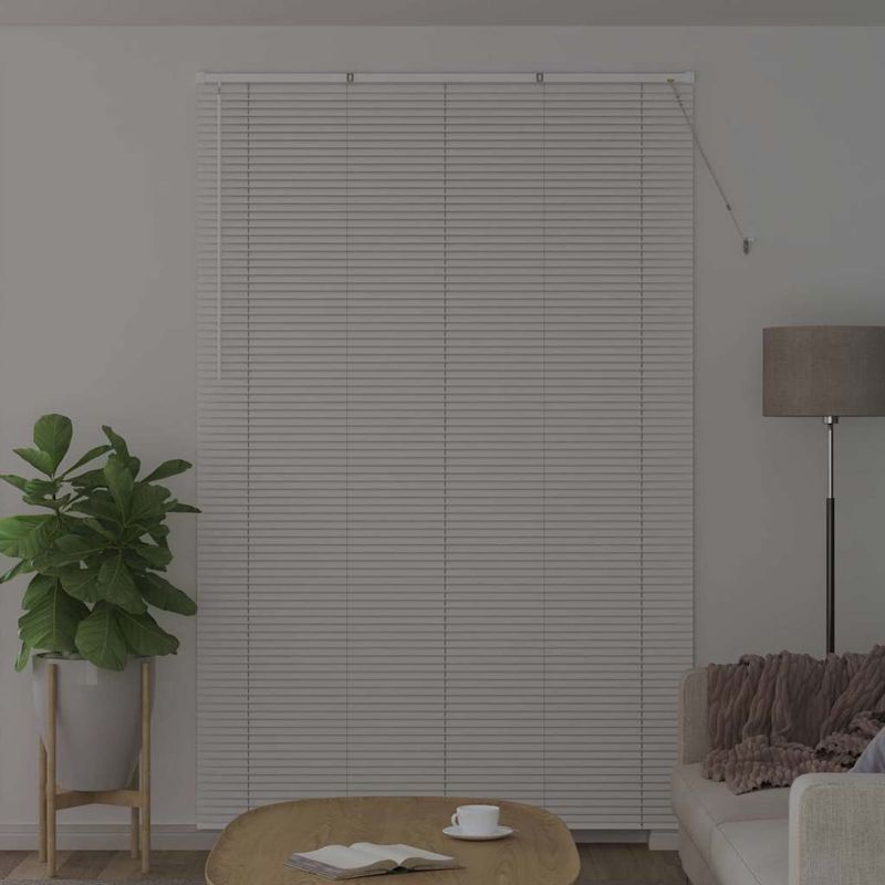 Casa si Gradina - Textile si covoare - Rulouri si jaluzele - Jaluzea pentru Fereastra cu perdele Altele Manual Alb 150 x 220 cm Aluminiu - Infinity.ro