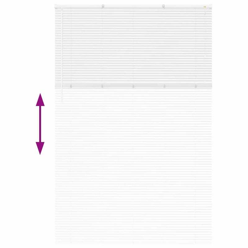 Casa si Gradina - Textile si covoare - Rulouri si jaluzele - Jaluzea pentru Fereastra cu perdele Altele Manual Alb 150 x 220 cm Aluminiu - Infinity.ro