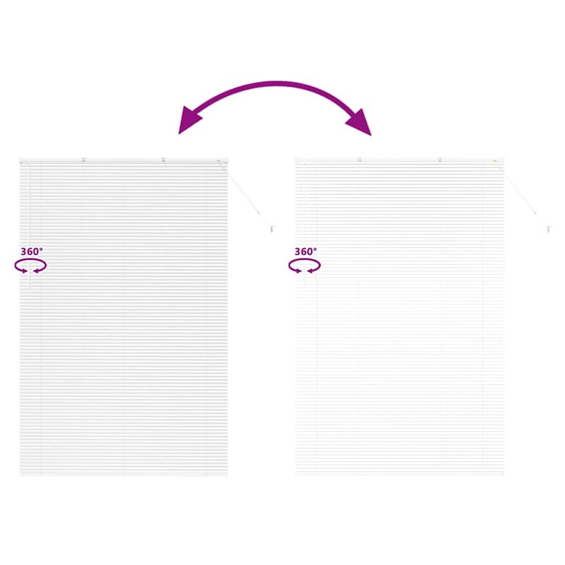 Casa si Gradina - Textile si covoare - Rulouri si jaluzele - Jaluzea pentru Fereastra cu perdele Altele Manual Alb 140 x 220 cm Aluminiu - Infinity.ro