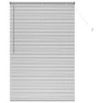 Casa si Gradina - Textile si covoare - Rulouri si jaluzele - Jaluzea pentru Fereastra Argintiu 80 x 130 cm Aluminiu - Infinity.ro