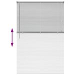 Casa si Gradina - Textile si covoare - Rulouri si jaluzele - Jaluzea pentru Fereastra Argintiu 80 x 130 cm Aluminiu - Infinity.ro