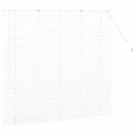 Casa si Gradina - Textile si covoare - Rulouri si jaluzele - Jaluzea pentru Fereastra cu perdele Altele Manual Alb 80 x 130 cm Aluminiu - Infinity.ro