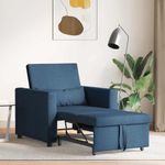 Casa si Gradina - Mobilier - Scaune si fotolii - Fotolii - Fotoliu Pat 3 In 1 Convertible Albastru Tesatura - Infinity.ro