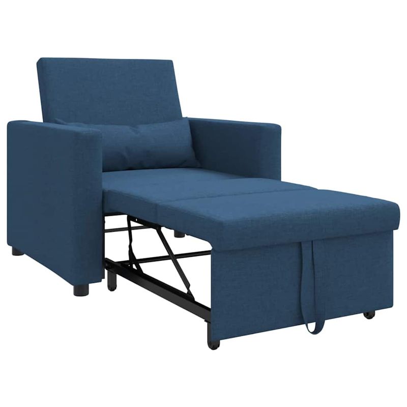 Casa si Gradina - Mobilier - Scaune si fotolii - Fotolii - Fotoliu Pat 3 In 1 Convertible Albastru Tesatura - Infinity.ro