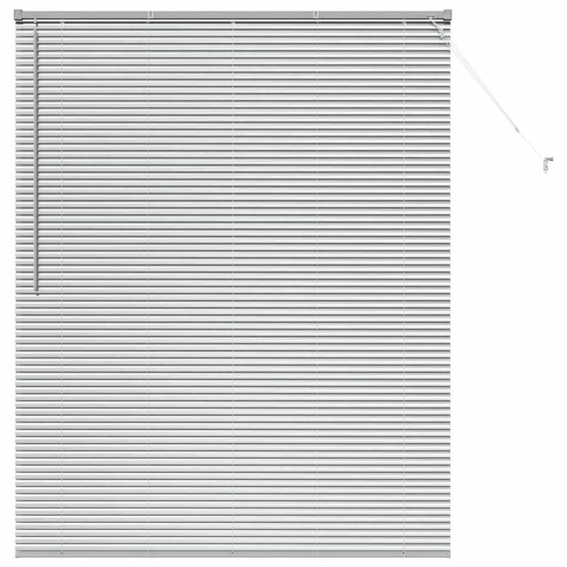 Casa si Gradina - Textile si covoare - Rulouri si jaluzele - Jaluzea pentru Fereastra Argintiu 80 x 130 cm Aluminiu - Infinity.ro