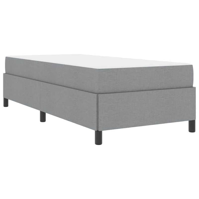 Casa si Gradina - Mobilier - Paturi si accesorii - Paturi - Pat cu arcuri Gri deschis, Negru 80 x 200 cm - Infinity.ro