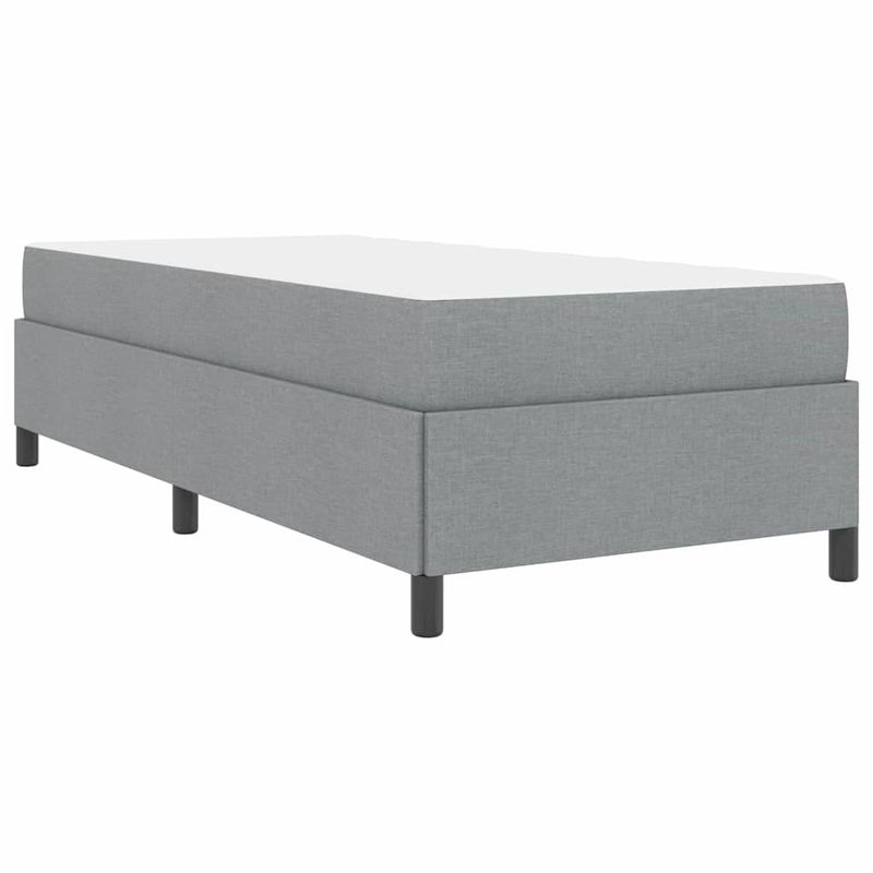 Casa si Gradina - Mobilier - Paturi si accesorii - Paturi - Pat cu arcuri Gri deschis, Negru 80 x 200 cm - Infinity.ro