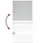 Casa si Gradina - Textile si covoare - Rulouri si jaluzele - Jaluzea pentru Fereastra Argintiu 80 x 130 cm Aluminiu - Infinity.ro