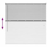 Casa si Gradina - Textile si covoare - Rulouri si jaluzele - Jaluzea pentru Fereastra Argintiu 80 x 130 cm Aluminiu - Infinity.ro