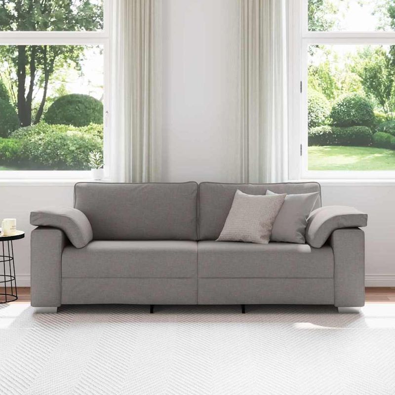 Casa si Gradina - Mobilier - Canapele si coltare - Canapele - Canapea 3 locuri in taupe, 178 cm, din tesatura - Infinity.ro