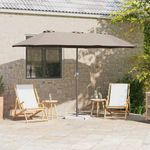 Casa si Gradina - Gradina si terasa - Umbrele si pavilioane - Umbrele - Parasol de Gradina Gri taupe 380 x 196 x 235 cm - Infinity.ro