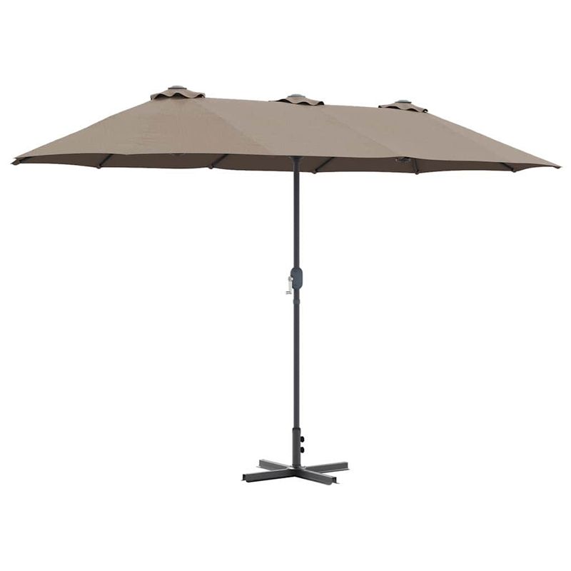 Casa si Gradina - Gradina si terasa - Umbrele si pavilioane - Umbrele - Parasol de Gradina Gri taupe 380 x 196 x 235 cm - Infinity.ro