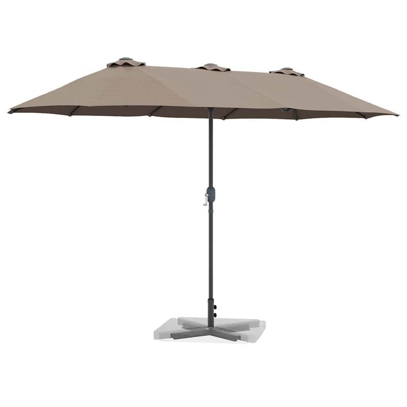 Casa si Gradina - Gradina si terasa - Umbrele si pavilioane - Umbrele - Parasol de Gradina Gri taupe 380 x 196 x 235 cm - Infinity.ro