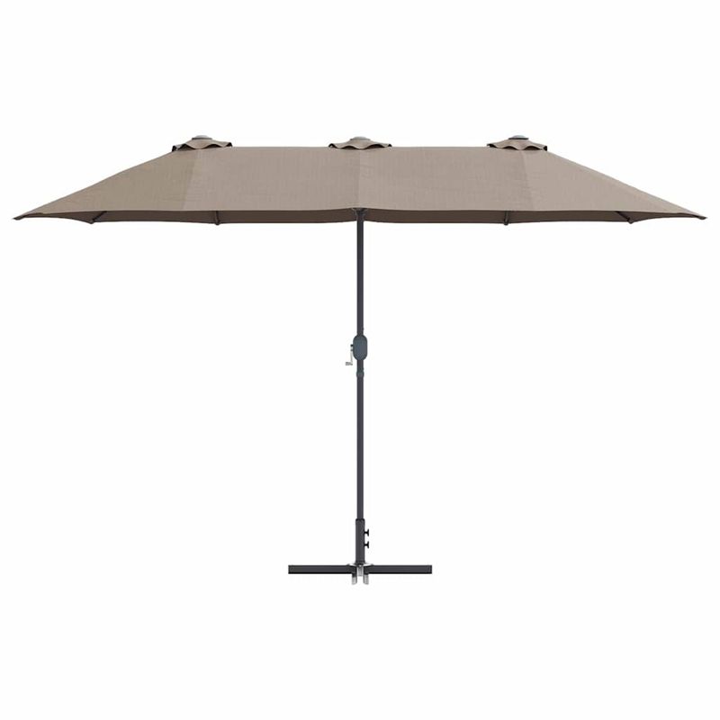 Casa si Gradina - Gradina si terasa - Umbrele si pavilioane - Umbrele - Parasol de Gradina Gri taupe 380 x 196 x 235 cm - Infinity.ro