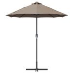 Casa si Gradina - Gradina si terasa - Umbrele si pavilioane - Umbrele - Parasol de Gradina Gri taupe 380 x 196 x 235 cm - Infinity.ro