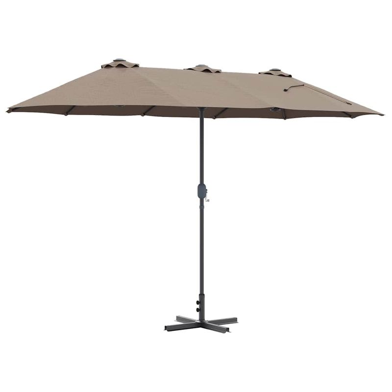 Casa si Gradina - Gradina si terasa - Umbrele si pavilioane - Umbrele - Parasol de Gradina Gri taupe 380 x 196 x 235 cm - Infinity.ro
