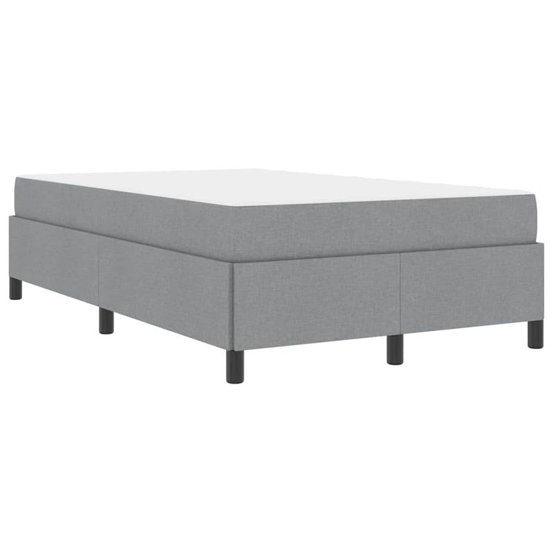 Casa si Gradina - Mobilier - Paturi si accesorii - Paturi - Pat cu arcuri Gri deschis, Negru 120 x 190 cm - Infinity.ro
